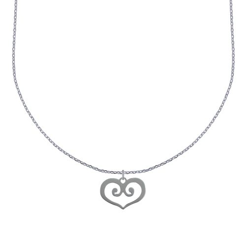 Collier 925 et son Pendentif Coeur Ajouré - LES POULETTES BIJOUX - Modalova
