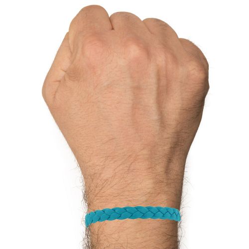 Bracelet Mixte Tresse en Cuir de Chèvre 7mm - taille - LES POULETTES BIJOUX - Modalova