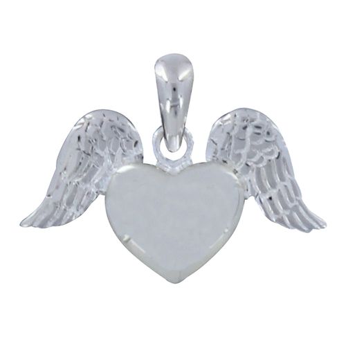 Pendentif Coeur et Ailes d'Ange - LES POULETTES BIJOUX - Modalova