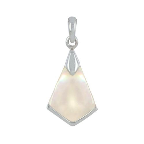 Pendentif Argent 925 Triangle de Nacre - LES POULETTES BIJOUX - Modalova