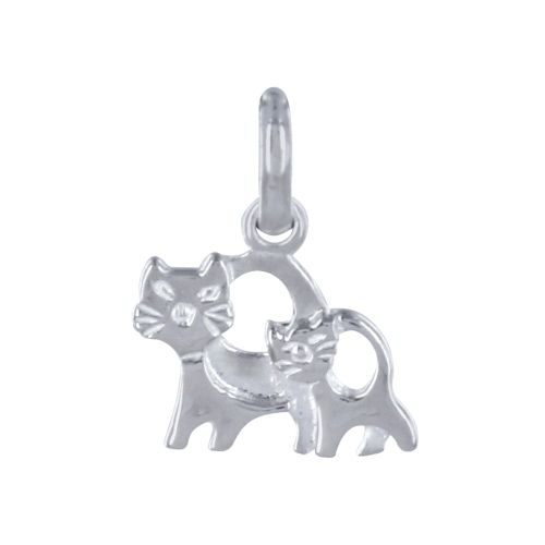 Pendentif 925 Chat et son Chaton - LES POULETTES BIJOUX - Modalova