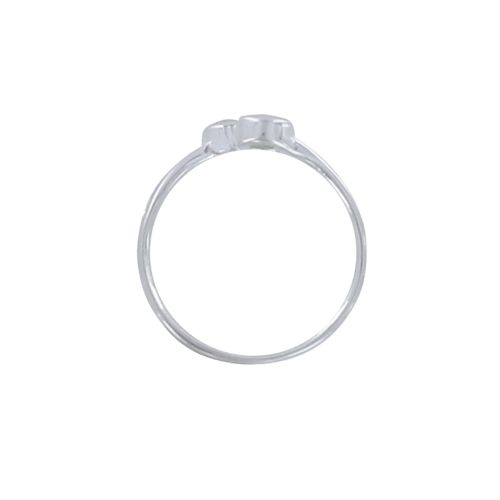 Bague Argent 925 Toi et Moi Ronds en Nacre - taille 56 - LES POULETTES BIJOUX - Modalova
