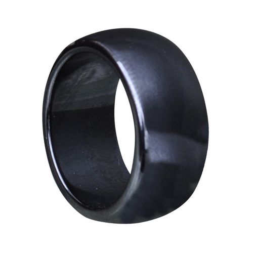 Bague Anneau Large d'Hématite - 10 mm Taille 66 - LES POULETTES BIJOUX - Modalova