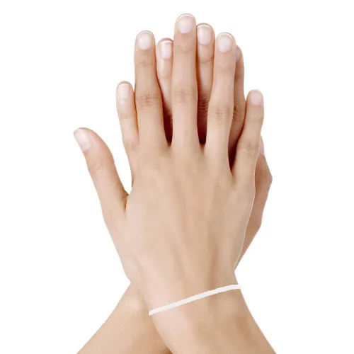 Bracelet Tresse Plate en Cuir Mat Fermoir Clip Acier Inox - LES POULETTES BIJOUX - Modalova