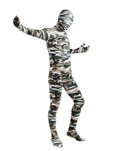 Toussaint Cosplay Costume de zenta envelopp excellent unisexe en lycra spandex multicolore camouflage Halloween - Milanoo - Modalova