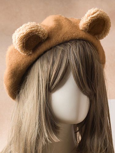 Bonnet Lolita en laine avec oreille d\'ours mignon - Milanoo FR - Modalova