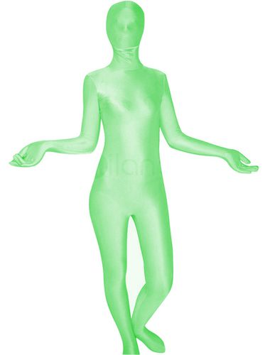 Toussaint Cosplay Costume vert de zentai unisexe intgral en lycra Dguisements Halloween - Milanoo - Modalova