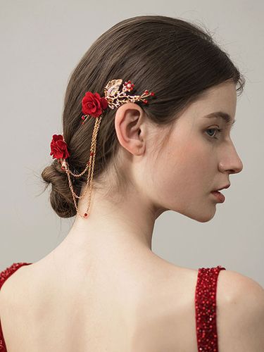 Accessoires de cheveux coiffure de fleur rouge - Milanoo FR - Modalova