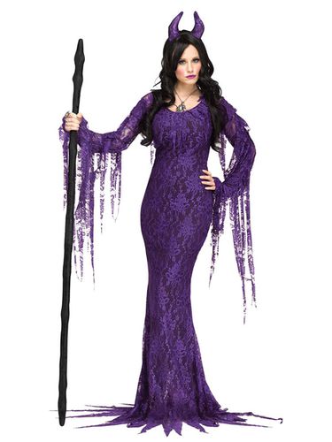 Costume Dmon Queen Vampire Lacet Robes Coiffure Dguisements Halloween - Milanoo - Modalova