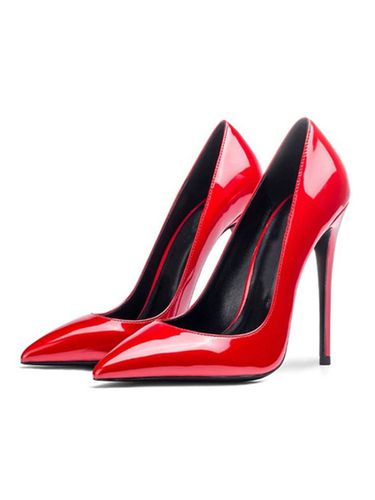 Escarpins talon haut vernis rouge bout pintu Chaussures sexy - Milanoo - Modalova