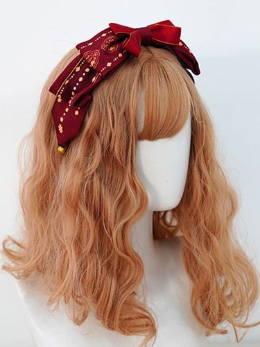 Coiffe Lolita Bourgogne Polyester Fibre Bowknot Accessoires pour cheveux Lolita - Milanoo FR - Modalova
