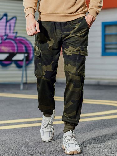 Pantalons pour hommes Casual Casual Camouflage surdimensionn Camouflage Camouflage Men \\\\ \'S - Milanoo - Modalova