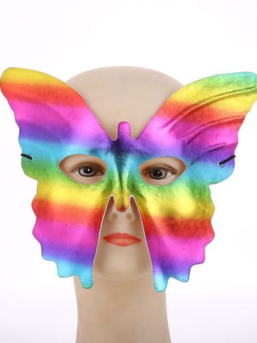 Masque De Carnaval Pour Adultes En Plastique Papillon Motif Mascarade Accessoires De Costume Dguisement - Milanoo FR - Modalova