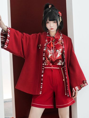 Kimono Lolita Bloomers Straight Red Lolita Shorts - Milanoo - Modalova