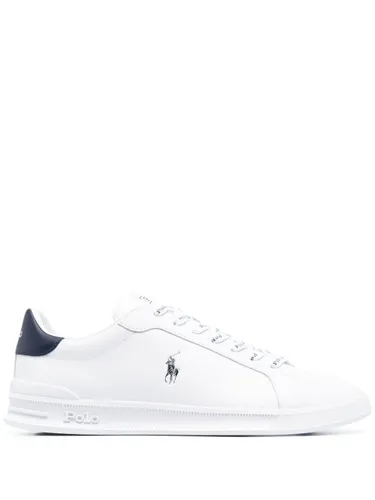 Logo Leather Trainers - POLO RALPH LAUREN - Modalova