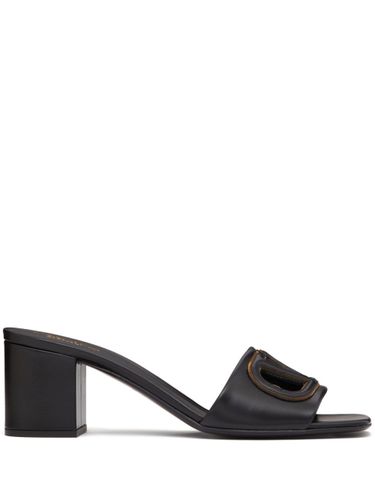 Vlogo Cut-Out Leather Mules - Valentino Garavani - Modalova