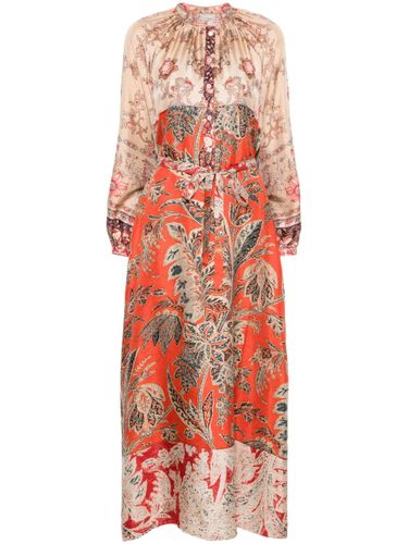Printed Silk Maxi Dress - Pierre Louis Mascia - Modalova