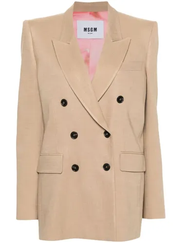 MSGM Jacket With Logo - MSGM - Modalova