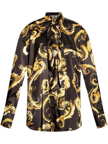 Bow Satin Shirt - VERSACE JEANS COUTURE - Modalova