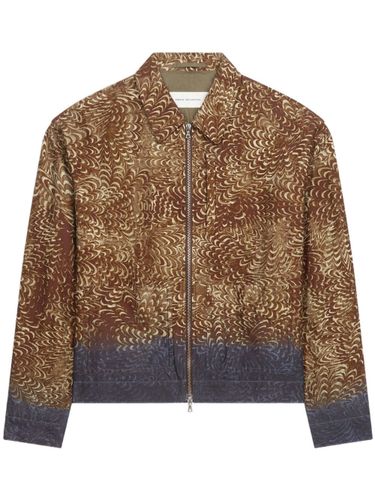 Bomber Jacket With Print - Dries Van Noten - Modalova