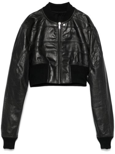 Rick Owens Leather Bomber Jacket - Rick Owens - Modalova