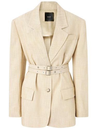 Pinko Blazer With Belt - Pinko - Modalova