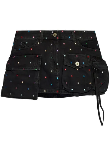 The Attico Fay Denim Mini Skirt - The Attico - Modalova