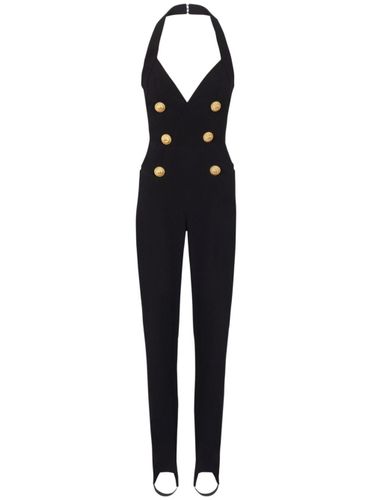 Balmain Buttoned Long Jumpsuit - Balmain - Modalova
