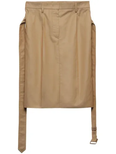 Prada Belted Midi Skirt - Prada - Modalova