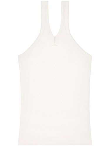Criss Cross Cotton Tank Top - COURRÈGES - Modalova