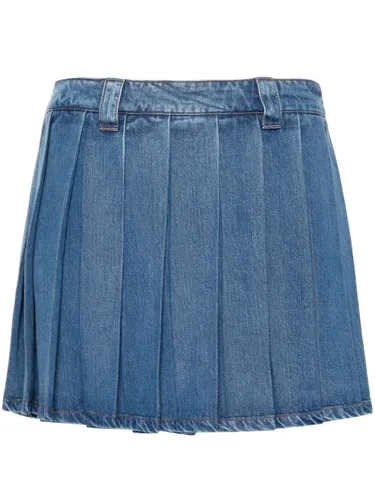 Miu Miu Denim Mini Skirt - Miu Miu - Modalova