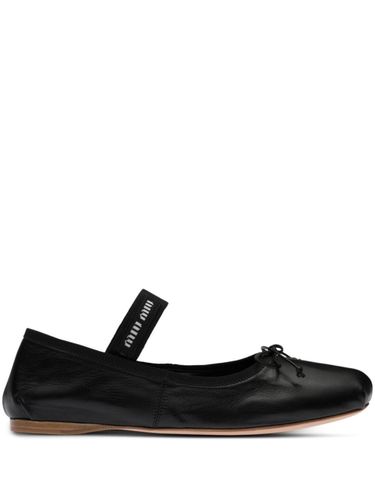 Miu Miu Leather Ballet Flats - Miu Miu - Modalova
