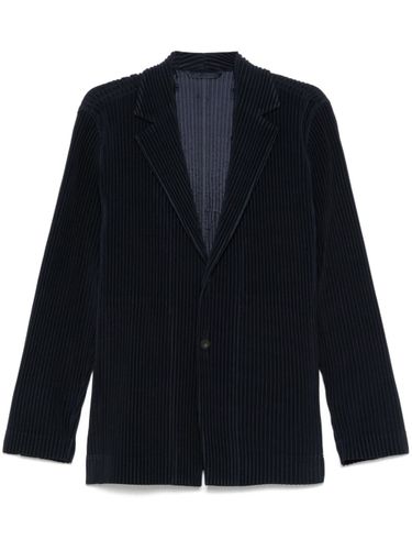 Pleated Single-Breasted Jacket - HOMME PLISSE' ISSEY MIYAKE - Modalova