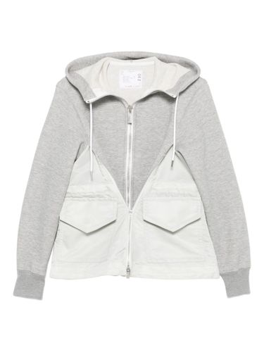 Sacai Cotton And Nylon Hoodie - Sacai - Modalova