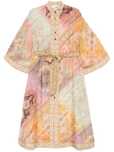 Tallow Printed Silk Midi Dress - Zimmermann - Modalova