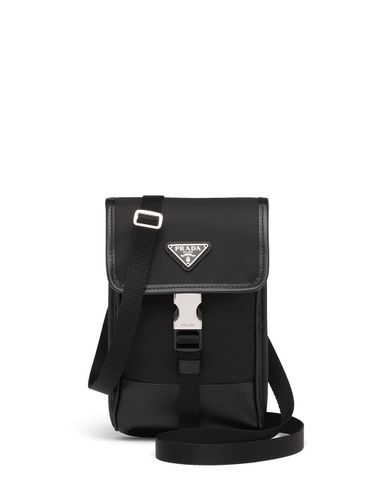 Re-Nylon And Leather Phone Holder - Prada - Modalova