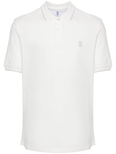 Logo Cotton Polo Shirt - Brunello Cucinelli - Modalova