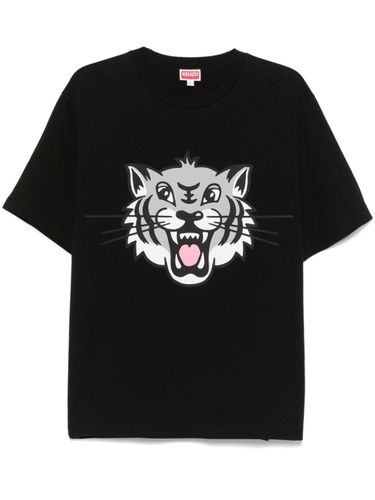 Kenzo Happy Tiger Cotton T-Shirt - Kenzo - Modalova