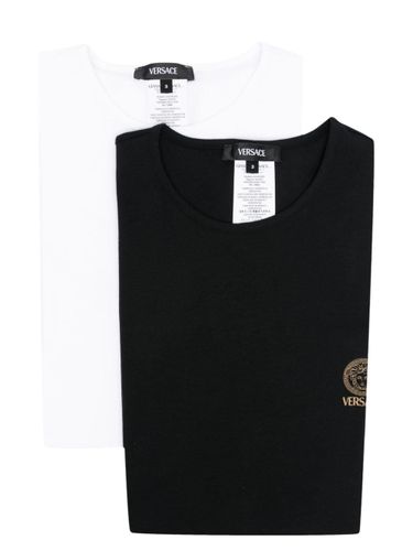 Medusa Cotton T-Shirt - Bi Pack - Versace - Modalova