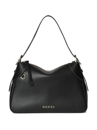 Emblem Medium Leather Shoulder Bag - Gucci - Modalova