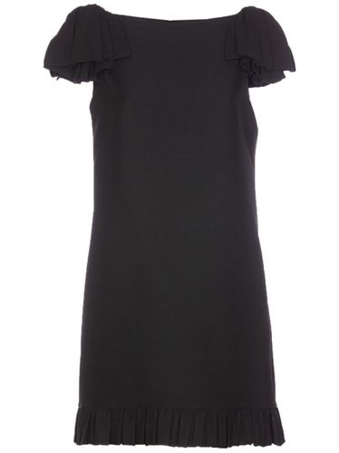 Wool And Silk Blend Mini Dress - Valentino - Modalova