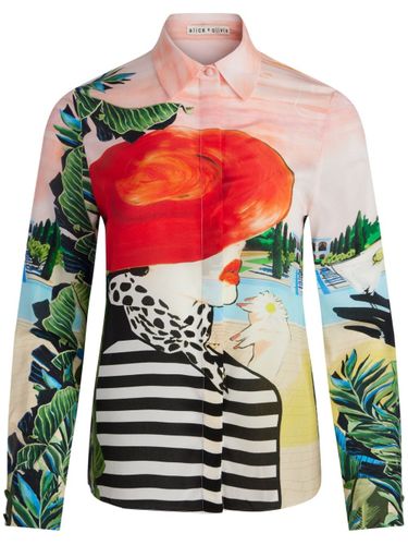ALICE+OLIVIA Willa Printed Shirt - ALICE+OLIVIA - Modalova