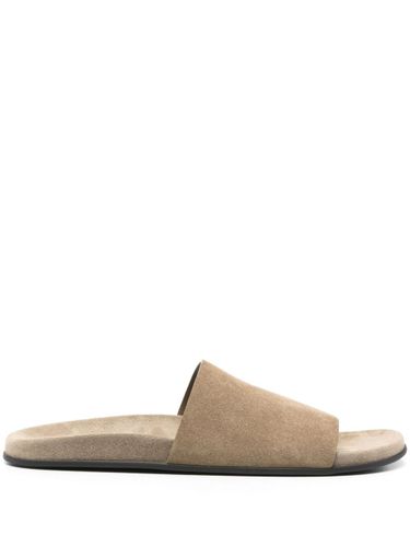 The Row Hugh Suede Leather Slides - The Row - Modalova