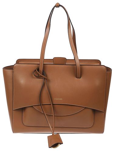Flap Large Leather Tote Bag - HIDESINS - Modalova