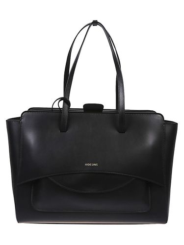 Flap Large Leather Tote Bag - HIDESINS - Modalova