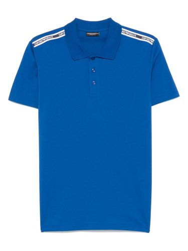 Logo Cotton Polo Shirt - Emporio Armani - Modalova