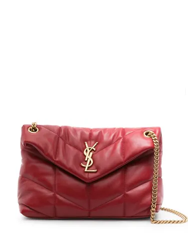 Puffer Small Leather Shoulder Bag - Saint Laurent - Modalova
