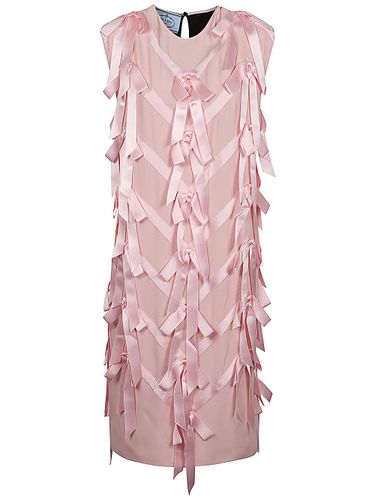 Prada Sablé Embroidered Dress - Prada - Modalova