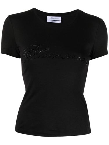 Blumarine Logo Cotton T-Shirt - Blumarine - Modalova