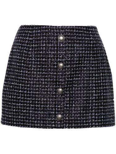 Sequin Checked Tweed Mini Skirt - ALESSANDRA RICH - Modalova